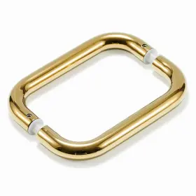B0bg5hr4q5 Ranbo Polished Gold 8 Ctc Tubular Back-to-back Shower Door Handle 3/4 Diameter