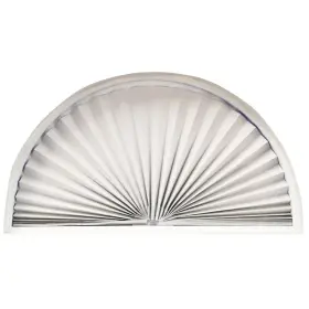3607070 Redi Shade No Tools Original Arch Light Blocking Pleated Fabric White