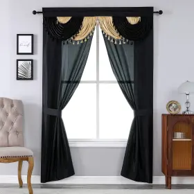 Aamo102 Regal Home Collections Amore 5-piece Window Curtain Set - 54-inch W X 84-inch