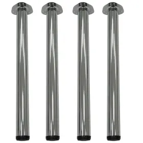A-tbp27cm Regency Kitt Post Table Legs Set Of 4 Chrome
