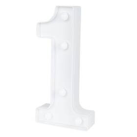Restaurantware B0by8tw82x Illumify 7.1 X 1.2 8.7 Inch Light Up Number 1 Durable Marquee