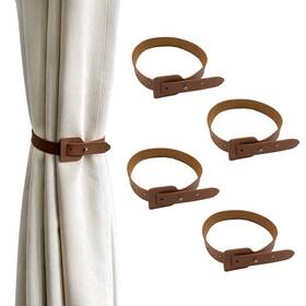 Rforply Ws00443 Leather Curtain Holdbacks 4 Pcs Tie Drapes Vintage