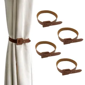 Ws00443 Rforply Leather Curtain Holdbacks 4 Pcs Tie Drapes Vintage