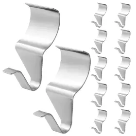 Sdd23712vsh-03 Rierdge Vinyl Siding Hooks - 12 Pcs Silver Heavy Duty Stainless Steel Cl