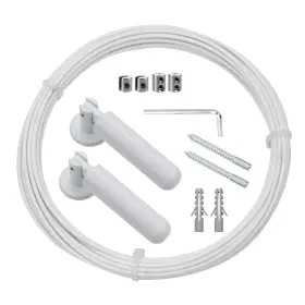 Rsb1992 Risbay Wall Mount Curtain Wire Rod Set 5m/16.4ft Adjustable Drape S
