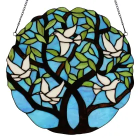 River Of Goods 810105590333 Doves Home To Roost Multicolored Stained