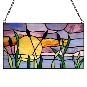 River Of Goods 810105590388 Cattails Sunset Multicolored