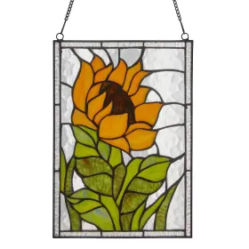 River Of Goods 810105590432 Single Sunflower Stained Glass Vertical