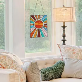 River Of Goods 810105591163 Sunburst Multicolored Stained River Of Goods 810105591163 Sunburst Multicolored Stained