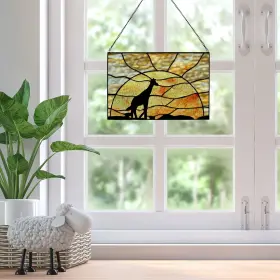 River Of Goods 810105591408 Giraffe Sunset Yellow And