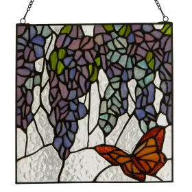 River Of Goods 810105595710 Purple Wisteria Flowers And Orange Monarch Butterfly