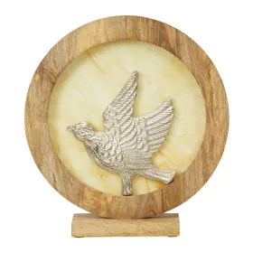 River Of Goods 810105596090 Round Decorative Stained Glass Mango Wood