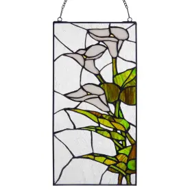 River Of Goods 810105596243 16-inch Traditional Floral Stained Glass
