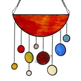 River Of Goods 818140029849 12-inch Solar System In Tiffany-style Stained