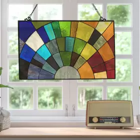 River Of Goods 845202013676 Tiffany-style Rays Sunshine 12-inch Multi 20 Inch L X 0.25 W 12 H