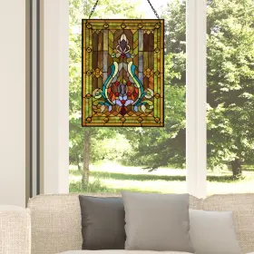18.875 River Of Goods 845202082252 Multicolor Stained Glass 24.75-inch High Multi Inch L X 0.25 W