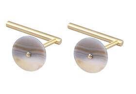 Rockcloud Rcz0042901 2 Pcs Agate Slice L Shape Curtain Holdbacks For Wall Tieba