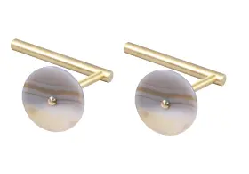 Rcz0042901 Rockcloud 2 Pcs Agate Slice L Shape Curtain Holdbacks For Wall Tieba