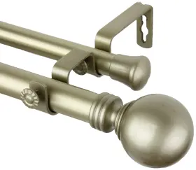 100-01-483-d Rod Desyne 1 Inch Globe Double Curtain 48-84 Light Gold -