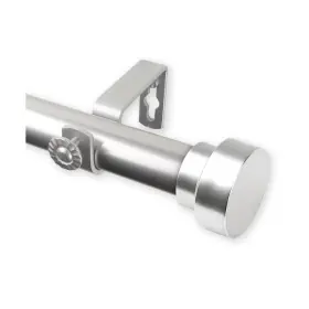 100-37-485 Rod Desyne Bonnet 1 Inch Od 48-84 Inch-satin Nickel Single Curtain