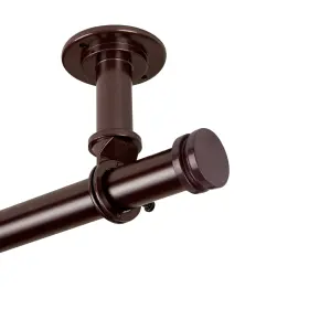 100-50-289cl Rod Desyne Bun 1 Inch Ceiling Curtain Room Divider Bronze 28-48