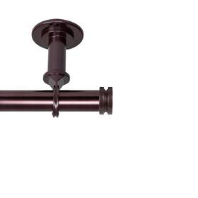 Rod Desyne 100-50-489cl Bun 1 Inch Ceiling Curtain Rod/room Divider 48-84