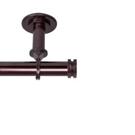 100-50-489cl Rod Desyne Bun 1 Inch Ceiling Curtain Rod/room Divider 48-84