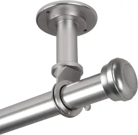 100-68-995cl Rod Desyne Rosen 1 Inch Ceiling Curtain Rod/room 120-170 Satin Nickel