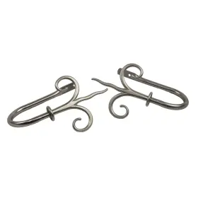 Rod Desyne 194367143590 Rachel Holdback Pair - Satin Nickel