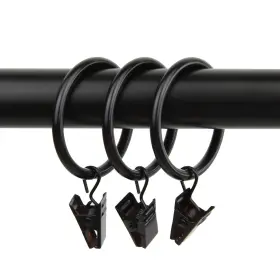 Rod Desyne 785934229726 1-3/8 Inch Curtain Rings Black