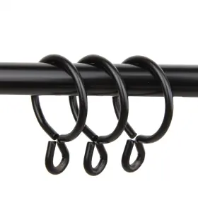 Rod Desyne 815492011621 10 Count Eyelet Curtain Rings 1-3/8-inch Black