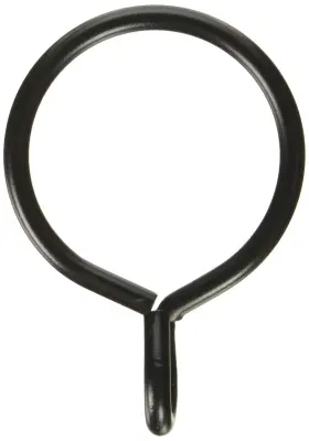 Rod Desyne 815492016626 2-1/4 Inch Curtain Eyelet Rings Black