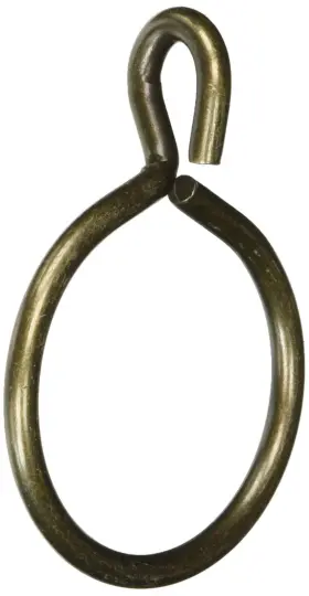 Rod Desyne 815492016633 2-1/4 Inch Curtain Eyelet Rings Antique Brass