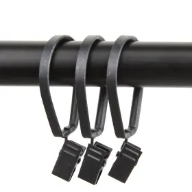 Rod Desyne 815492016770 Curtain Pivot Rings For 1-inch Black Set Of 10