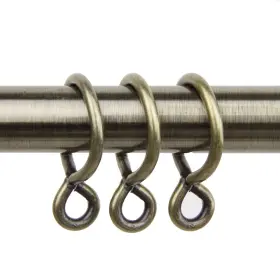Rod Desyne 815492016817 10 Count Eyelet Curtain Rings 1-inch Antique Brass