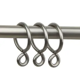 Rod Desyne 815492016824 10 Count Eyelet Curtain Rings 1-inch Satin Nickel