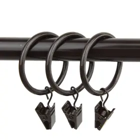 Rod Desyne 815492019788 10 Count 1-3/8-inch Curtain Rings With Clip For Windows Cocoa