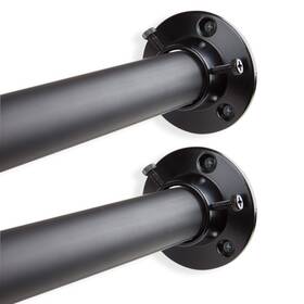 Rod Desyne Am-1943-dp100-482 Rudi 1 Inch Adjustable 48-84 Room Divider With Socket Set Black