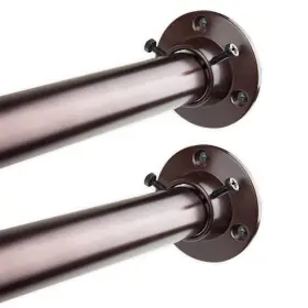 Am-1943-dp100-669 Rod Desyne Rudi 1 Inch Adjustable 66-115 Room Divider With Socket Set Bronze