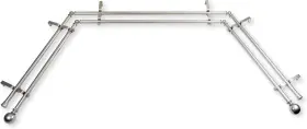 Am-abay-83-5d Rod Desyne 13/16 Inch Jodi Bay Window Double Curtain 20-36 Satin Nickel