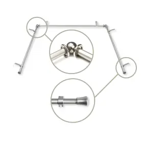 Amn-dp063-bay-5 Rod Desyne 5/8 Inch Bay Curtain 20 -36 38 -72 - Satin Nickel