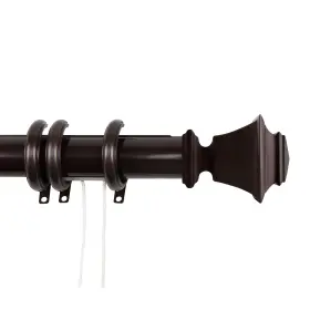 Dtr-25-847 Rod Desyne Bach Decorative Traverse With Rings 84-156 Inch Cocoa