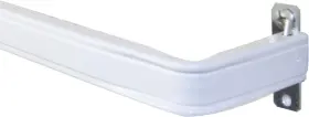 Kbx2028 Rod Desyne Lockseam 2 Inch Clearance Curtain 28-48 White