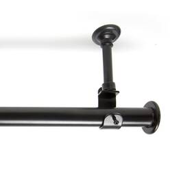 Room/dividers/now Brod100 Room/dividers/now Adjustable Ceiling Mounted Curtain Rod - 56in-108in Black