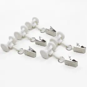 Ctpc20p Room/dividers/now Curtain Track Pinch Clips - Rail Ceiling Gliders Set Plastic Body A