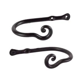 Rtzen 600173433522 Decorative Metal Curtain Tiebacks - Farmhouse Wrought Iron Holdbacks