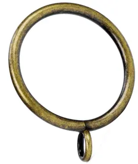 Ruichenxi 791533903844 Curtain Rings With Eyelets 48 Pcs 1.5-inch Inner Diameter Antique Brass