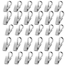 Rvpnr 793313385109 Silver Awning Light Curtain Clips Stainless Steel Hooks For Tablecloths 30