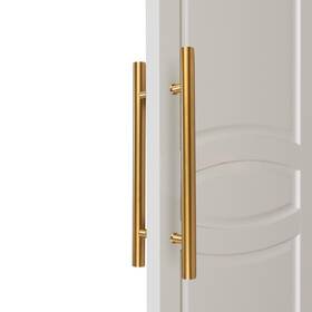 Rzeloyde B0df7jgd9y Push Pull Door Handle Solid Standoffs Heavy-duty Commerial Grade-304