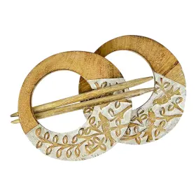S.b.arts 161137897490 Wooden Curtain Hooks Vintage White Distressed Tieback Handmade Carved Rustic